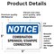 Signmission Combination Sprinkler Standpipe Connection, 5 in W x Rectangle, Vinyl Decal OS-2PACK-NS-D-35-L-10706 - alternate 6